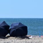 parasol, sunbathing, beach